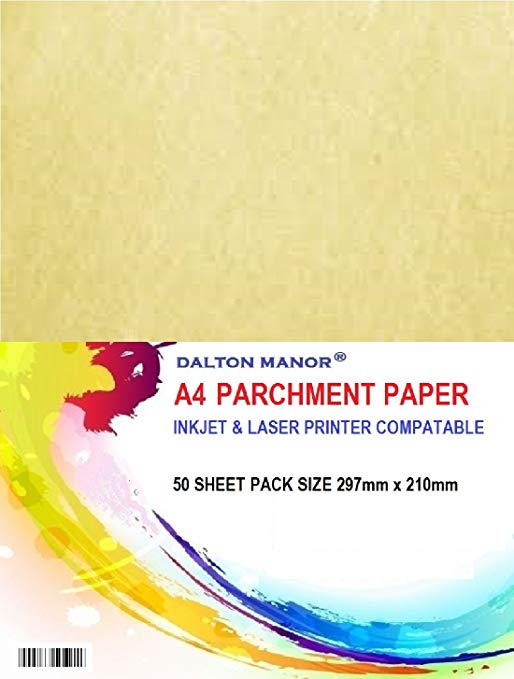 A4 PARCHMENT PAPER 50 SHEET PACK 90GM HIGH QUALITY CERTIFICATE PAPER