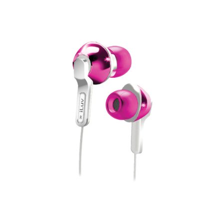 iLuv iEP322PNK City Lights In-Ear Earphones - Ultra Bass - Pink Discontinued by Manufacturer