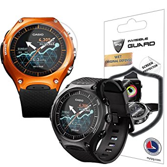 For Casio WSD - F10 / F20 Outdoor Watch Screen Protector (2 Units) Invisible Ultra HD Clear Film Anti Scratch Skin Guard - Smooth / Self-Healing / Bubble -Free By IPG