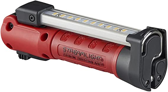 Streamlight 74851 Strion Switchblade 500-Lumen Rechargeable Multi-Function Compact Work Light With 120V/100V AC 1 Holder Charger, Red