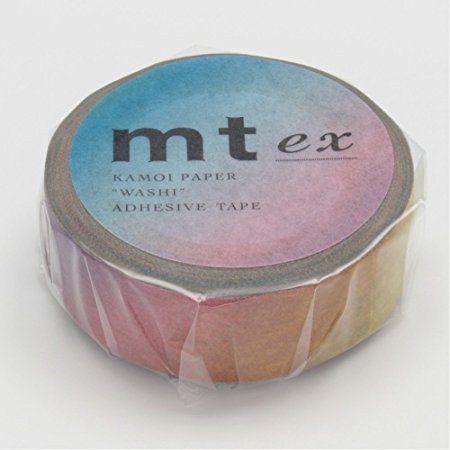 MT Japanese Washi Masking Tape, Rainbow Ombre Pattern (MTEX1P67)