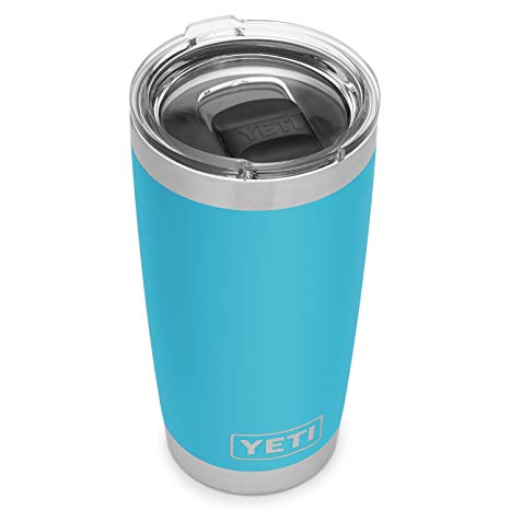 YETI Rambler 20 oz Stainless Steel Vacuum Insulated Tumbler w/MagSlider Lid, Reef Blue