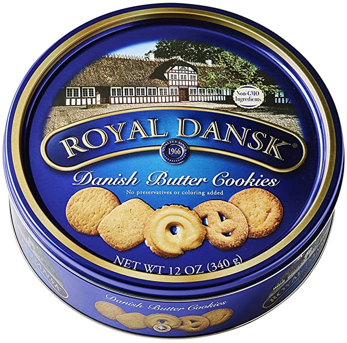 Royal Dansk OFX53005 Danish Cookie Selection, No Preservatives or Coloring Added, 12 Ounce