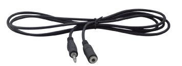 YCS Basics 6 foot 35mm male to female 4 conductor TRRS cable