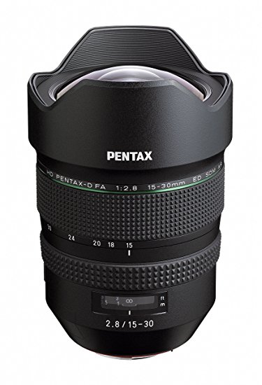 Pentax D FA F2.8ED SDM WR 15-30mm f/2.8 Ultra-Wide Angle Zoom Lens for Pentax K