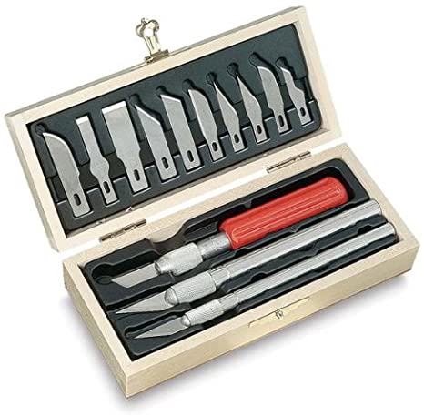 X-ACTO Products - X-ACTO - Knife Set, 3 Knives, 10 Blades, Carrying Case - Sold As 1 Each - Three styles with assorted blades that fit all three knives. - Convenient carrying case. -