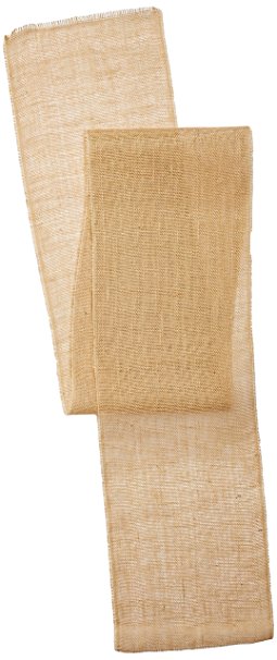 Homeford Natural Jute with Fringe Edge, 12-1/2 by 96-Inch