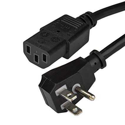 Power Cord - 15 ft / 4.5m - NEMA 5-15P to C13 - Flat - Computer Power Cord - Power Cable - Power Supply Cord