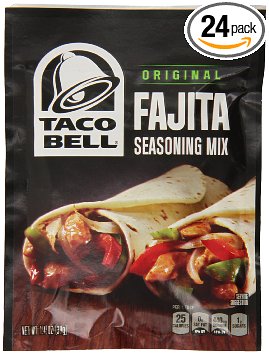 Taco Bell Seasoning Mix, Fajita, 1.4-Ounce (Pack of 24)