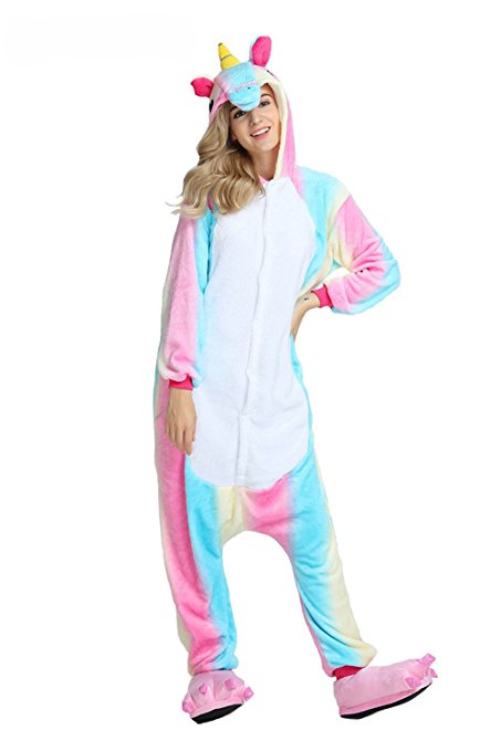 Laizi Magical Adult Unicorn Onesie Pajamas For Christmas Costume and Sleepwear