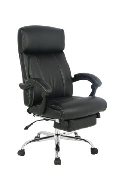 VIVA OFFICE Reclining Office Chair, High Back Bonded Leather Chair with Footrest- Viva08501