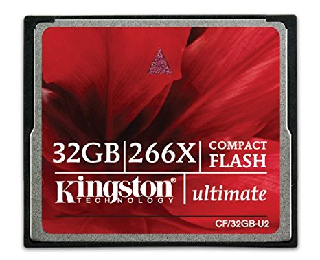 Kingston 32 GB 266x Ultimate 2 Compact Flash Card CF/32GB-U2