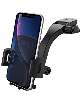 Phone Holder for Car, Miracase Car Phone Mount Dashboard&Windshield Adjustable Vehicle Phone Support Universal Stand for iPhone Xs/XS MAX/XR/X/8/8Plus/7/7Plus/10X, Galaxy S8/S9, Note 8/9/10(4”-6.5“)