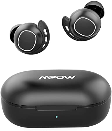 Mpow M30 ワイヤレス イヤホン bluetooth5.0 スポーツイヤフォン 25時間音楽再生 IPX7防水 AAC Siri対応 MCSync Type-C充電 片耳対応 左右分離型 マイク搭載 タッチコントロール ベースサウンド 完全 ワイヤレス イヤホン ブルートゥース イヤホン iphone Android 18ヶ月保証 ブラック