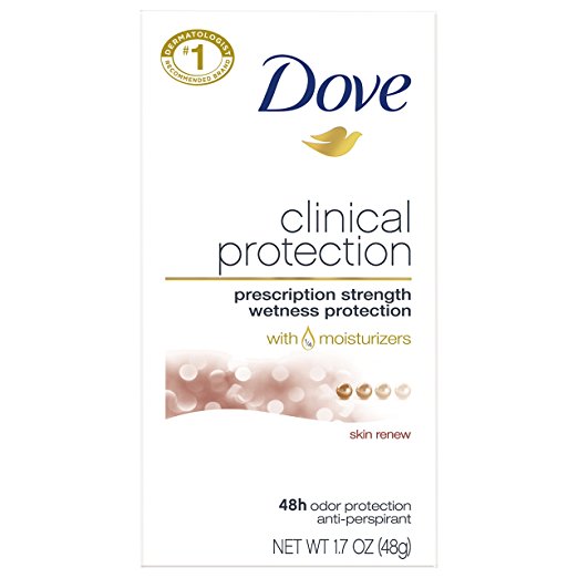 Dove Clinical Protection Antiperspirant Deodorant, Clear Tone Skin Renew 1.7 Ounce, (Pack of 2)