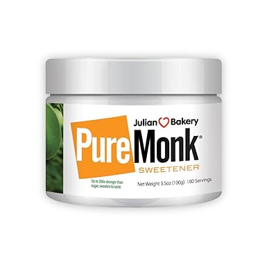 Julian Bakery Pure Monk | v25% Monk Fruit Extract | Sweetener | Sugar Free | 3.5oz | 100 Servings