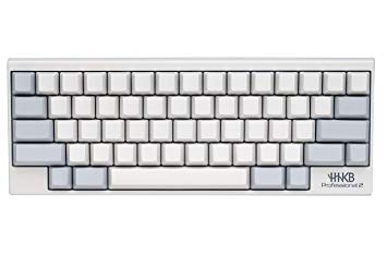 Happy Hacking Keyboard Professional2 (Compact, White, Blank Keycaps, 45G)