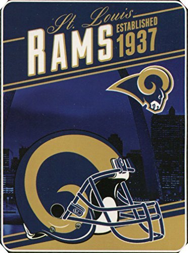 Northwest NFL St. Louis Rams Plush Raschel 60 x 90" Blanket