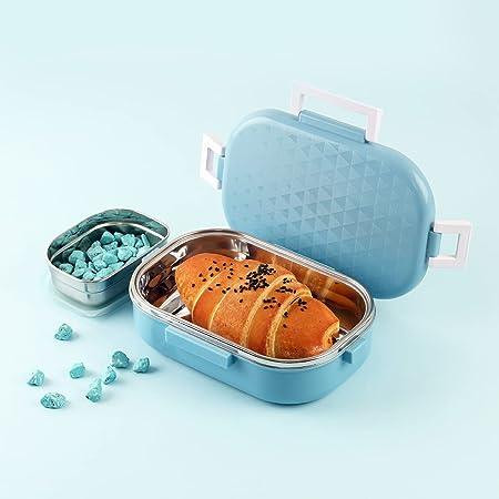 Cello Altro NEO Lunch Box - 2 Pieces, Neo Blue