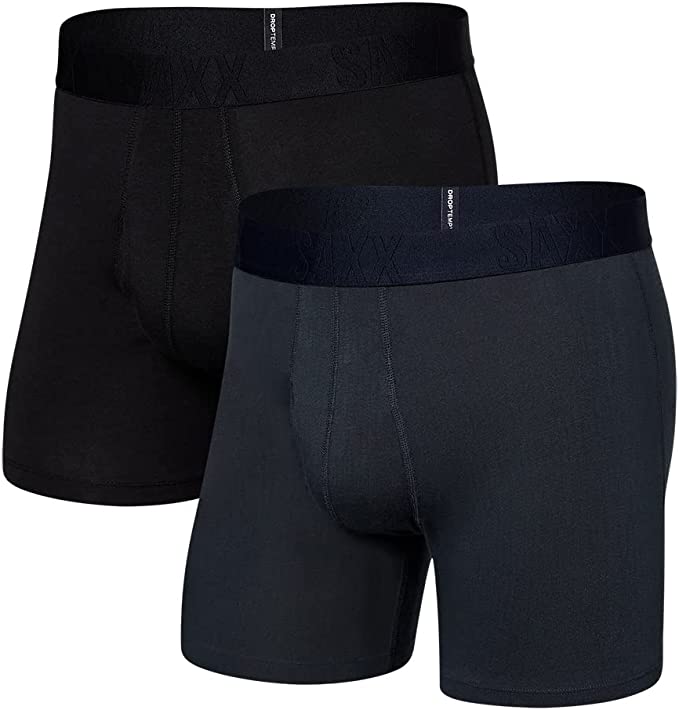 Saxx Men’s Underwear - DropTemp Boxer Brief - Pack of 2 with Built-in Pouch Support and Fly – Underwear for Men