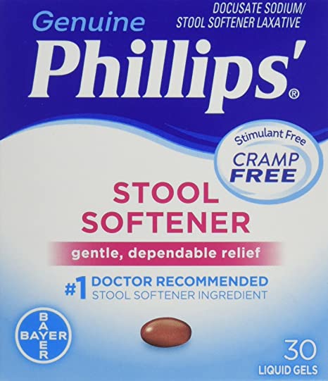 Phillips' Stool Softener Liquid Gels, 30 Count - Pack of 1