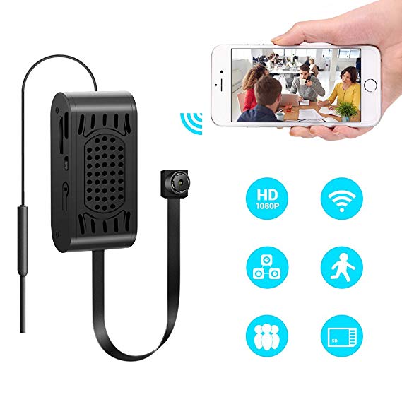 Spy Camera-Hidden Camera-SOOSPY 1080P WiFi Mini Camera with Motion Detection,Night Vision for Indoor/Outdoor Security