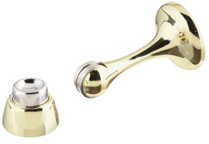 Stanley Hardware V8208 Magnetic Doorstop in Polished Brass