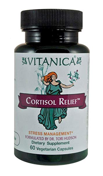 Vitanica Cortisol Relief, Sleep, Stress, Cortisol Manager Supplement, Vegan, 60 Capsules