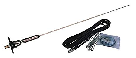 Leisure Time RV Motorhome Trailer AM/FM Radio Antenna, With Adjustable Ball Base for Top or Side Mounting