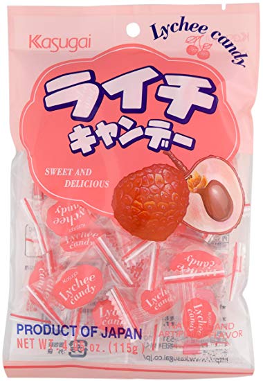 Kasugai Hard Candy Lychee, 4.05 oz (Pack of 3)