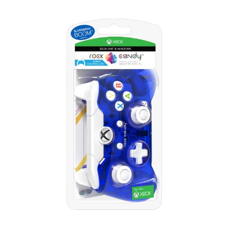 Rock Candy Wired Controller for Xbox One - Blueberry Boom