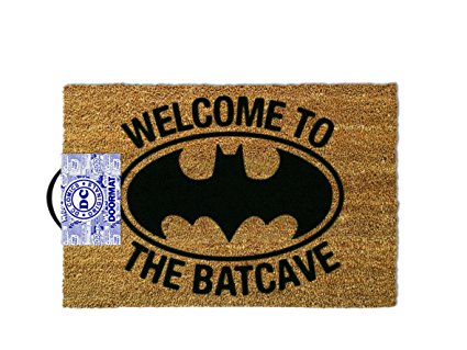 Batman Welcome To The Batcave Door Mat Brown 60x40cm