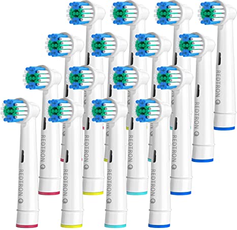 Replacement Brush Heads for Oral B (16 Count), Electric Toothbrush Replacement Heads for Precision Clean, Rechargeable Toothbrush Heads Compatible with Oral B Pro1000 Pro3000 Pro5000 Pro7000