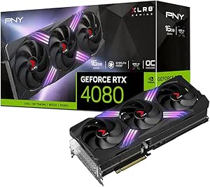 PNY GeForce RTX® 4080 16GB XLR8 Gaming VERTO EPIC-X RGB™ Overclocked Triple Fan