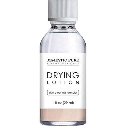 Majestic Pure Drying Lotion for Blemishes, Acne and Pimples, Skin Clearing Formula, All Skin Types, 1 fl. oz.