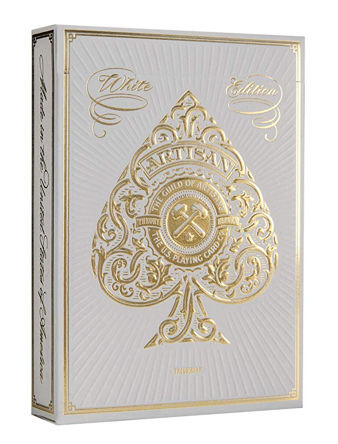 White Artisan Playing Cards By Theory11 (1 Deck)