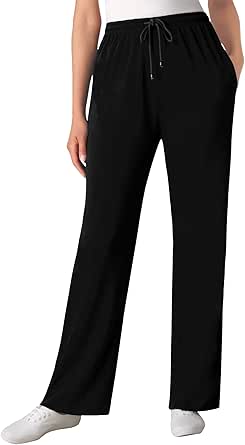 Woman Within Women's Plus Size Sport Knit Straight Leg Pant