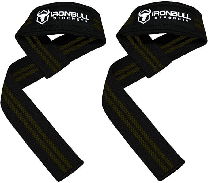 Lifting Straps (1 Pair) - Padded Wrist Support Wraps - for Powerlifting, Bodybuilding, Gym Workout, Strength Training, Deadlifts & Fitness Workout