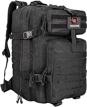 vAv YAKEDA 45L Tactical Backpack for Men Army Backpacks Large 3 Day Assault Pack Bug out Bag