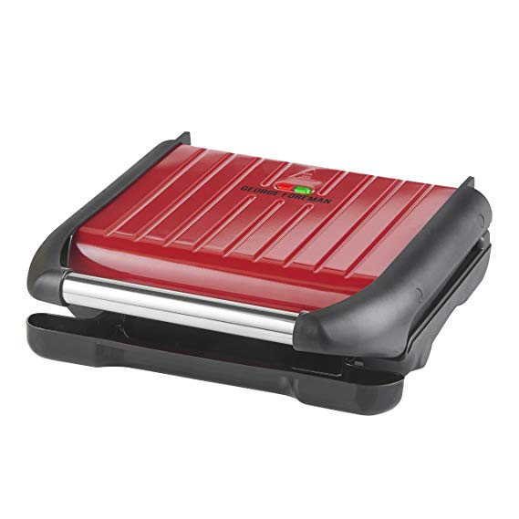 George Foreman 25040 Five Portion Family Grill, Red