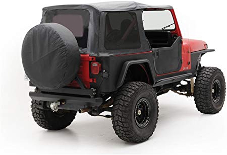 Smittybilt 9870215 Denim Black OEM Replacement Soft Top with Door Skins and Tinted Windows