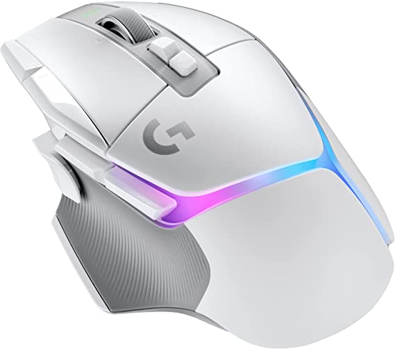 Logitech G502 X Plus Lightspeed Wireless RGB Gaming Mouse - Optical Mouse with LIGHTFORCE Hybrid switches, LIGHTSYNC RGB, Hero 25K Gaming Sensor, Compatible with PC - macOS/Windows - White