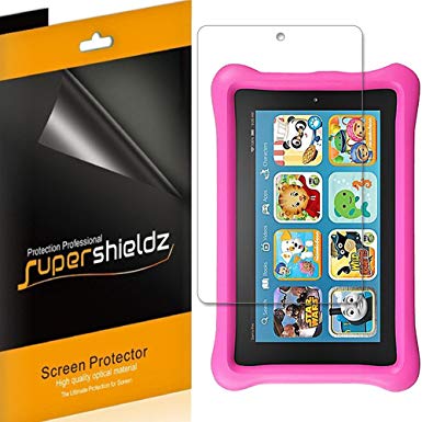 [3-Pack] Supershieldz for All-New Fire 7 Kids Edition Tablet 7" Screen Protector, (7th Generation - 2017 release Only) High Definition Clear Shield - Lifetime Replacements Warranty