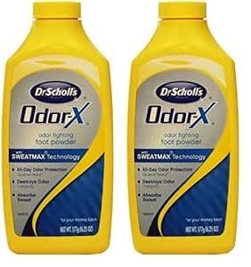 Dr. Scholl's Odor X All Day Deodorant Powder-6.25 oz (Packaging May vary) (Pack of 2)