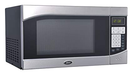 Oster OGH6901 0.9 Cubic Feet Digital Microwave Oven, Stainless/Black