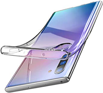 TOZO for Samsung Galaxy Note 10 Case Premium Clear Soft TPU Gel Ultra-Thin [Slim Fit] Transparent Flexible Cover for Samsung Galaxy Note 10 [Clear Gel]