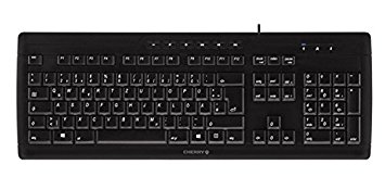 Cherry G85-23200DE-2 105KEY PS2/USB STREAM 3.0 ULTRASLIM GERMAN KEYB BLK W/6KEY