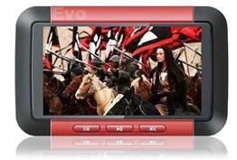 EvoDigitals Red 16GB 3 Direct Play MP3 MP4 MP5 Player - Videos  Music  Pictures  Ebooks  FM  More