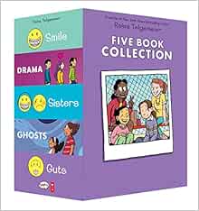 Raina Telgemeier Collection Box Set (Smile, Drama, Sisters, Ghosts, Guts)