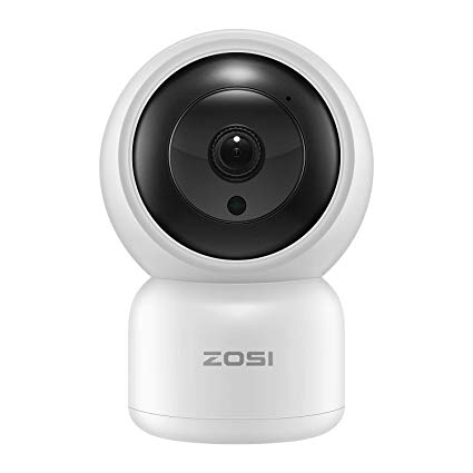 ZOSI 1080p Wireless Cameras for Home Security, WiFi Camera for Nanny/Elder/Baby/Pet Monitor, Surveillance IP Camera PTZ Indoor with Two-Way Audio,Night Vision, Motion Tracking and Cloud Service